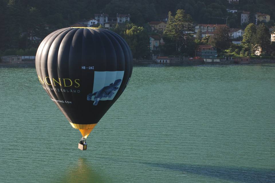 Volo sul lago di Lugano
