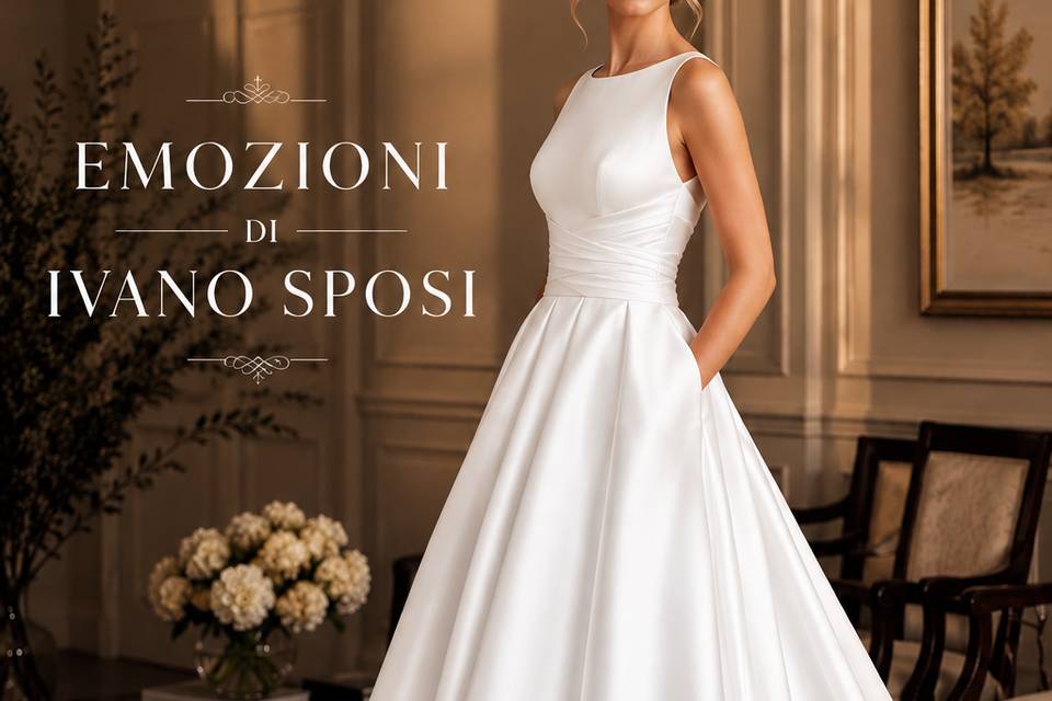 Abito sposa mikado dual dress