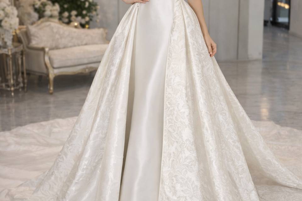 Abito Sposa con sovra gonna