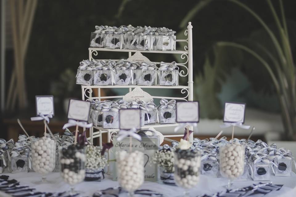 Confettata in bianco e nero