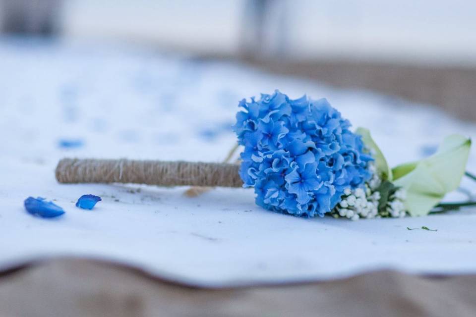 Bouquet sulla spiaggia