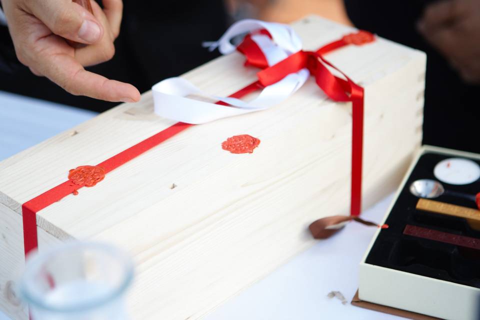 Love letters & wine box