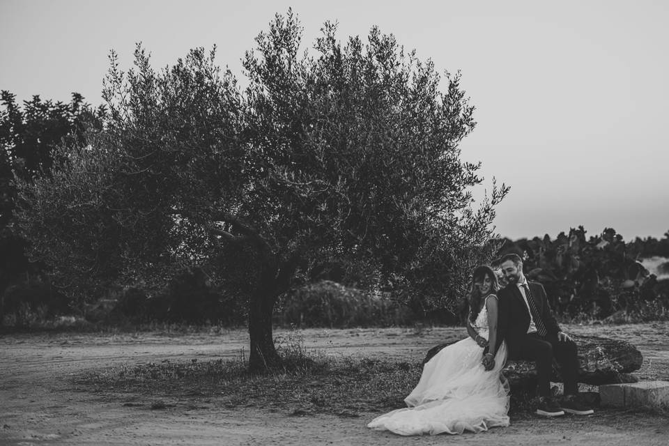 Sposi in bianco e nero