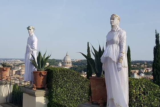 mimi statue viventi per sposi