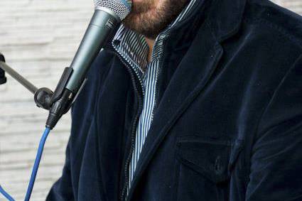 On stage