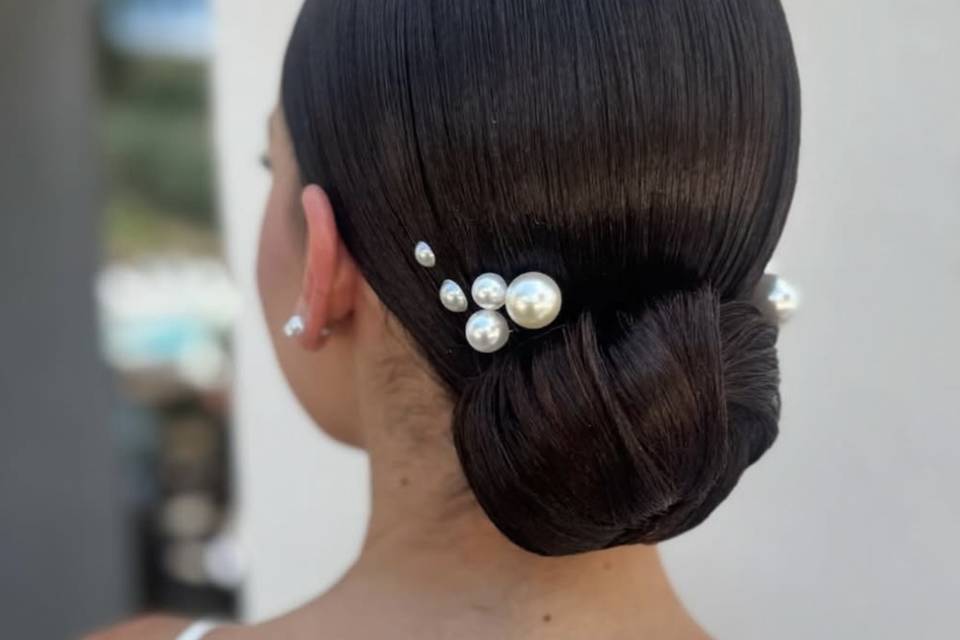 Chignon glamour