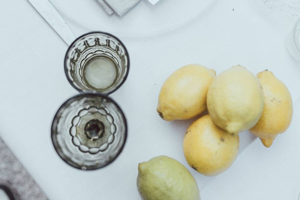 I limoni e la mise en place