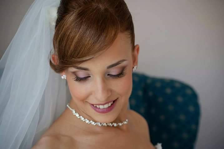 Trucco sposa dai toni rosati