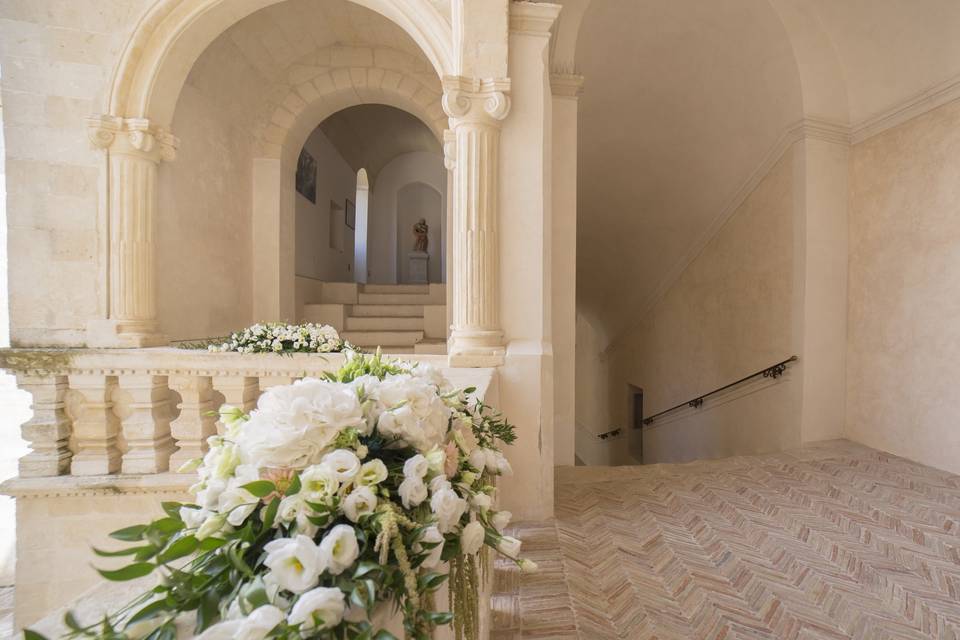 Loggia e scala monumentale