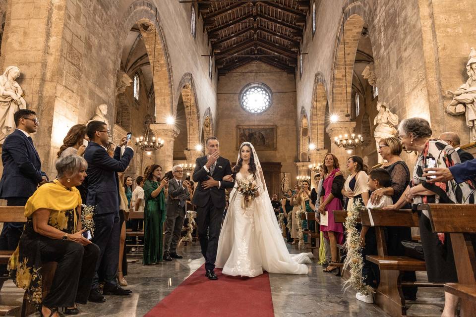 Ingresso sposa reportage