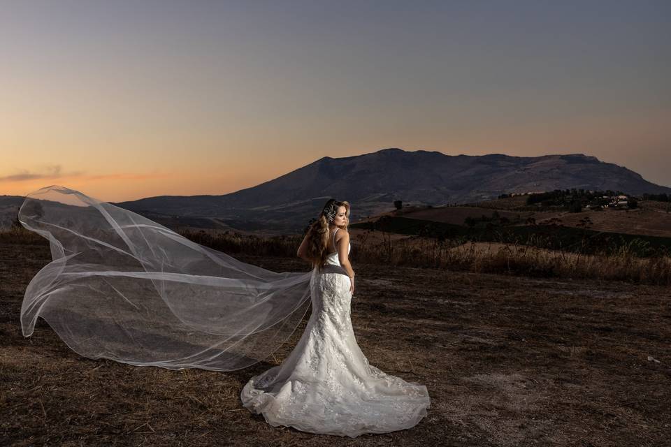 Sposa al tramonto