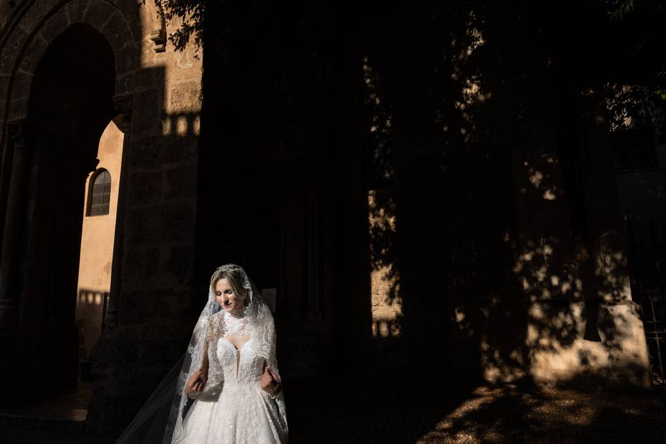 Sposa tra luci e ombre