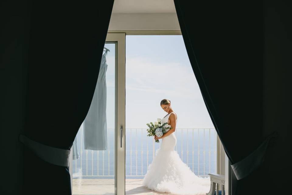 Sposa e terrazzo Hotel Tritone