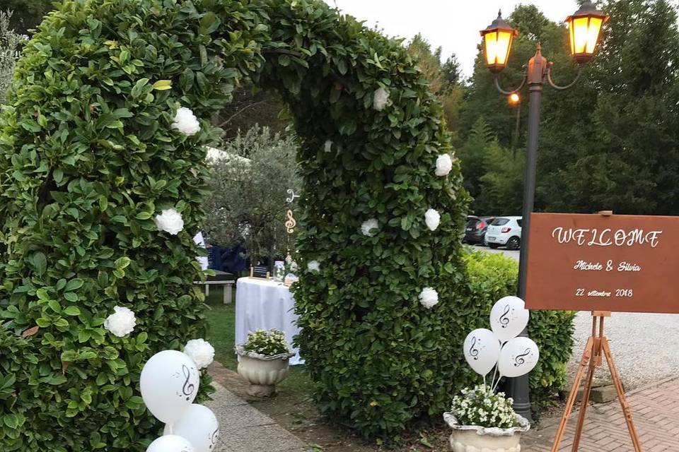 Allestimento matrimonio