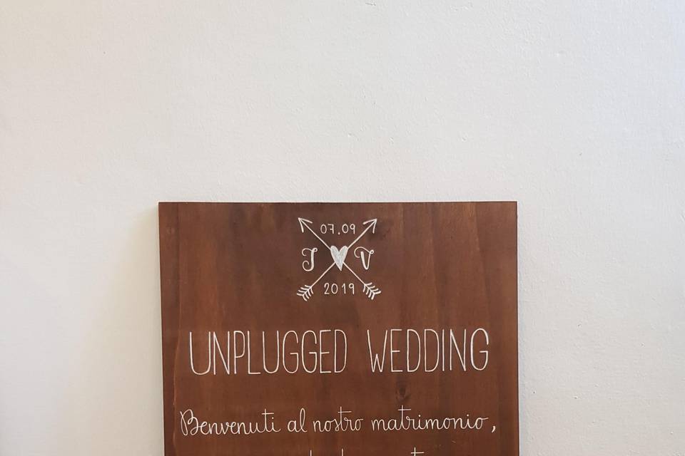 Pannello unplugged wedding