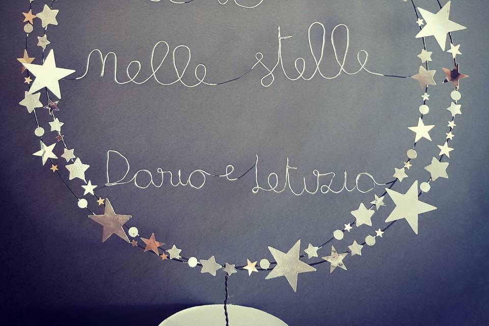 Cake topper ERA SCRITTO NELLE