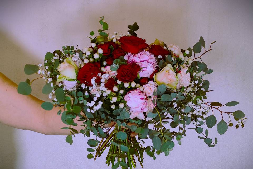 Bouquet matrimonio burgundy