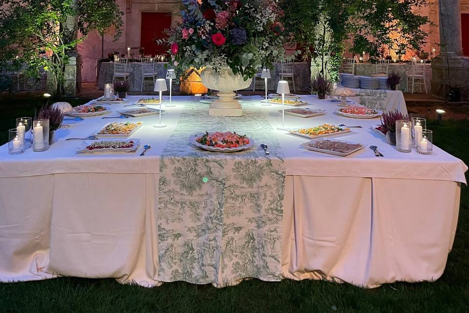 Particolare Buffet nel chiostr