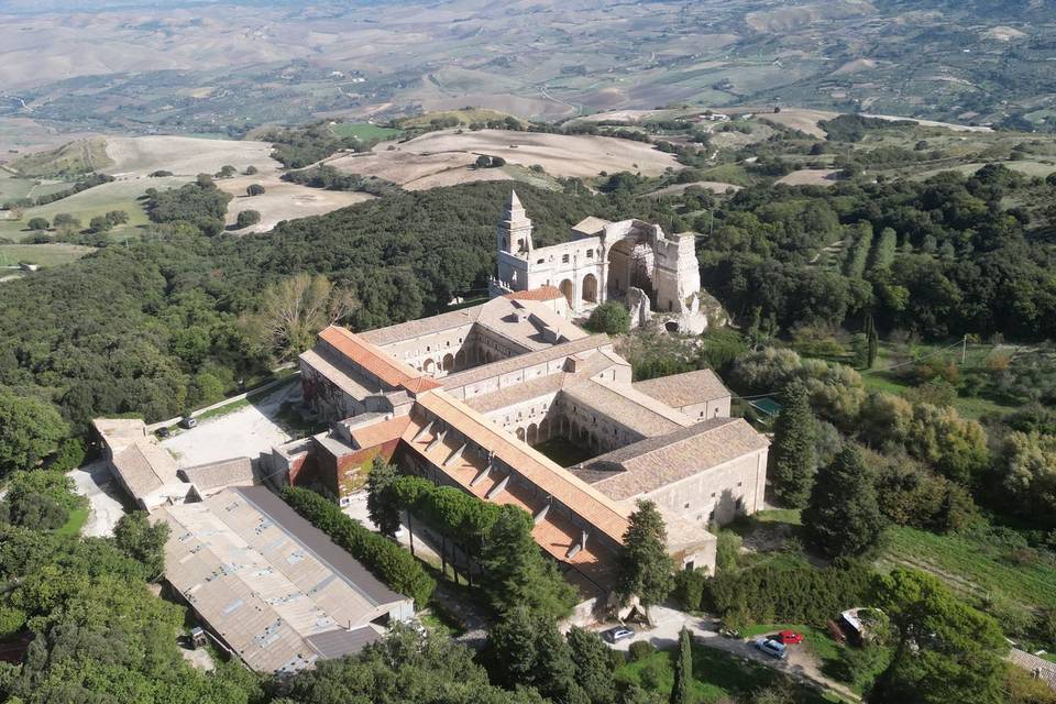 Vista dall'alto abbazia