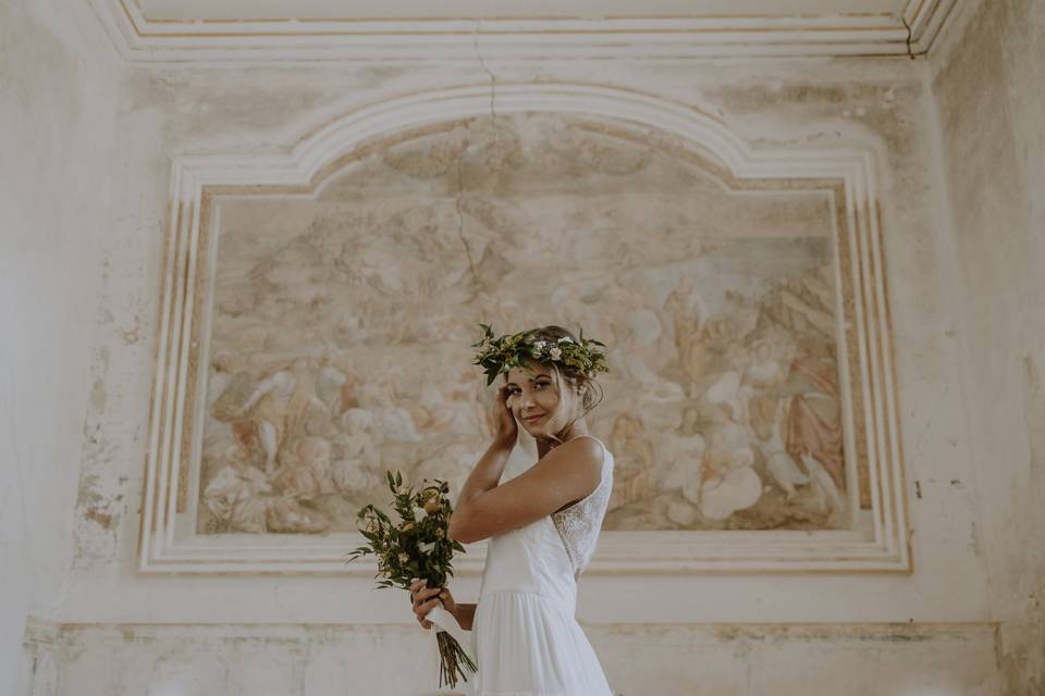 Sposa celtica nel refettorio