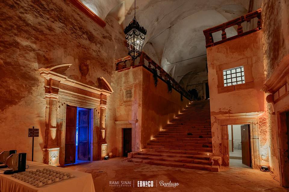 Scalone reale illuminato
