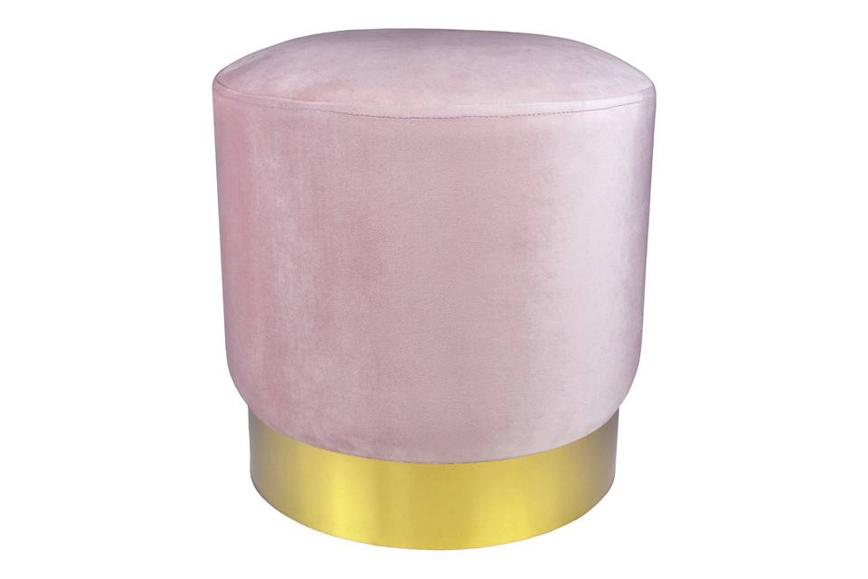 Pouf Velluto Rosa