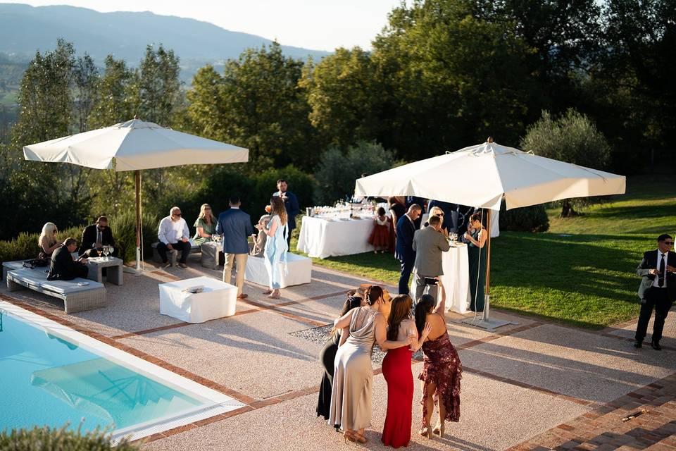 Aperitif by the pool