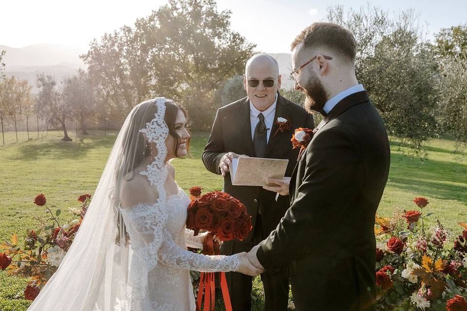 Ceremony in the garden