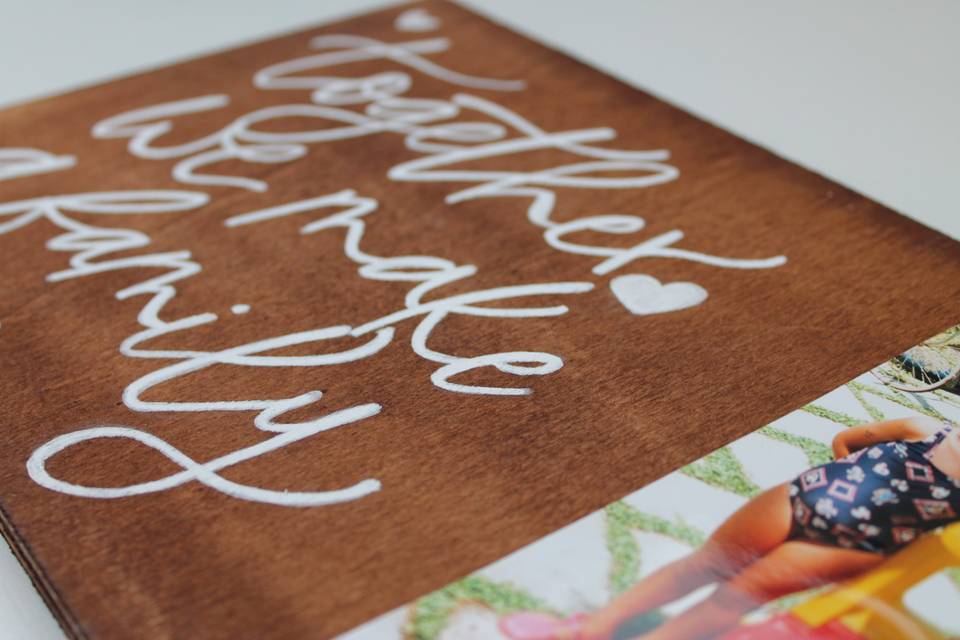 Portafoto Handlettering