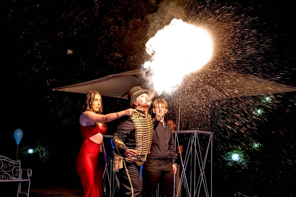 Spettacolo di fuoco matrimonio
