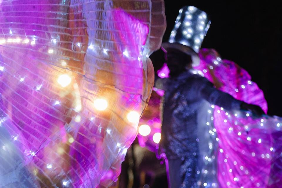 Trampoli e led