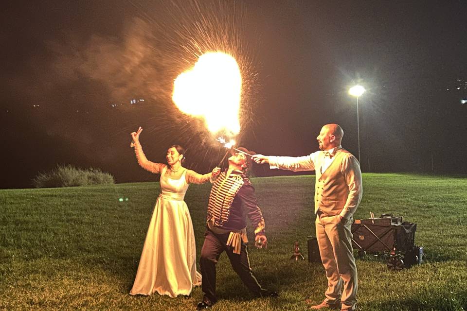 Spettacolo di fuoco matrimonio