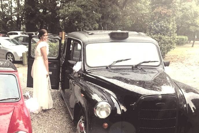 Sposa e taxi inglese