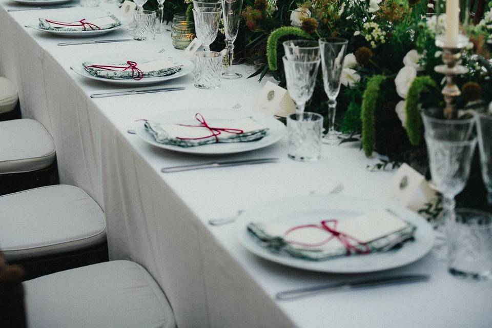 Table set up