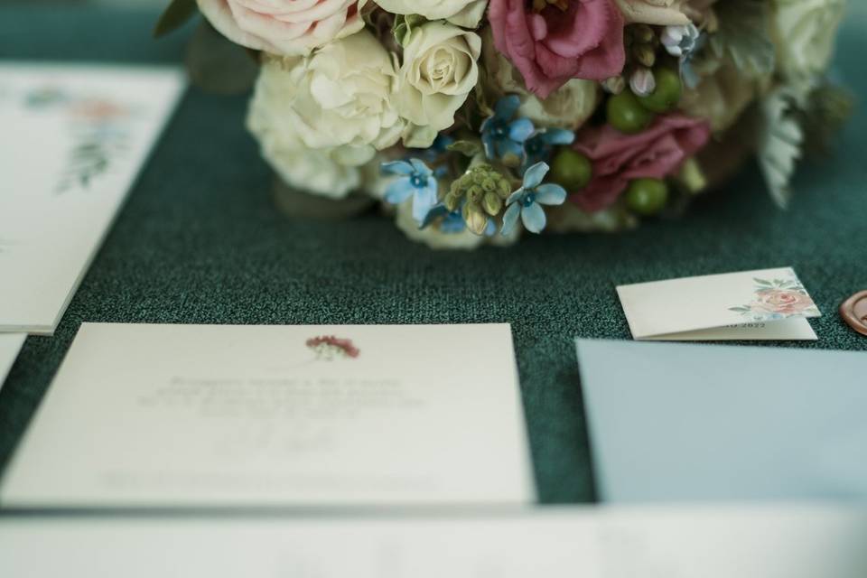 Bouquet e stationery