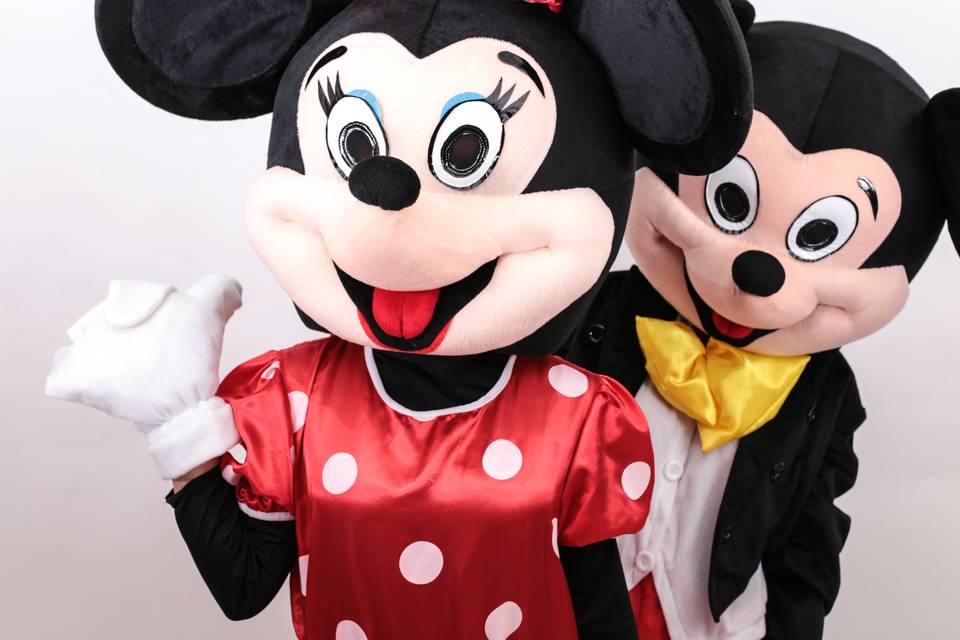 Mascotte Minnie e Topolino