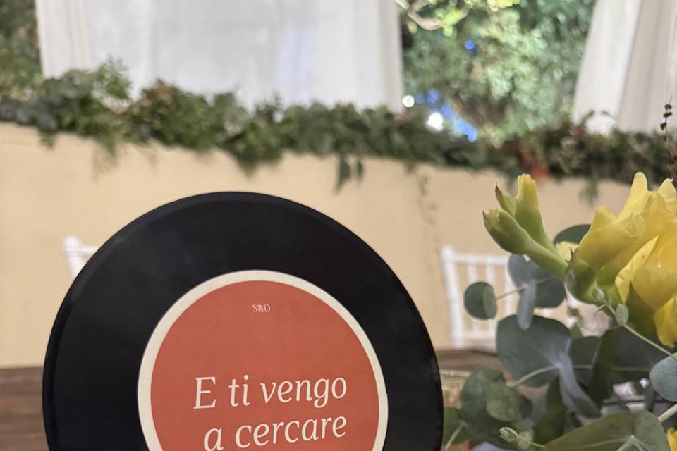 Segnatavolo vinile