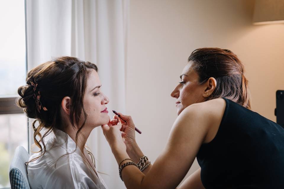 Federica backstage