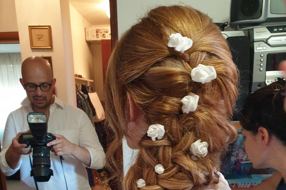 Raccolto con fiori veri