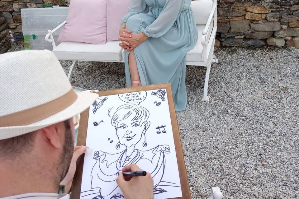 Caricatura signora