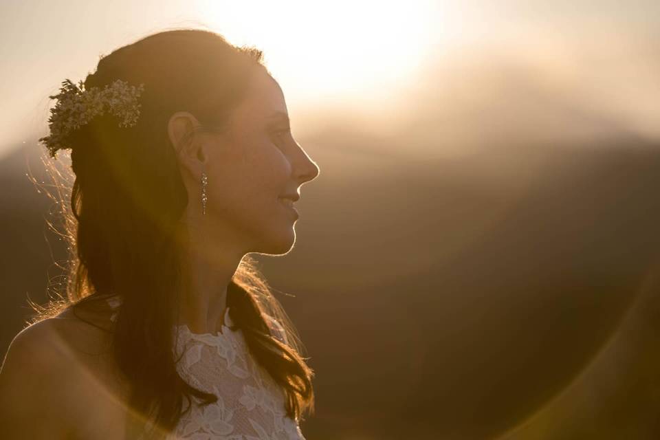 Sposa al tramonto