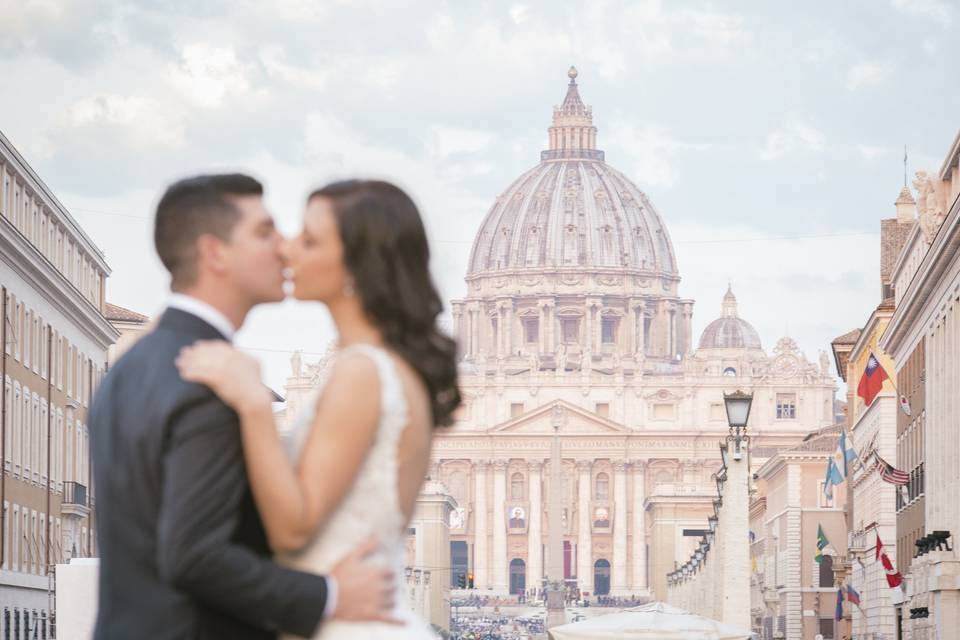 Bacio a San Pietro