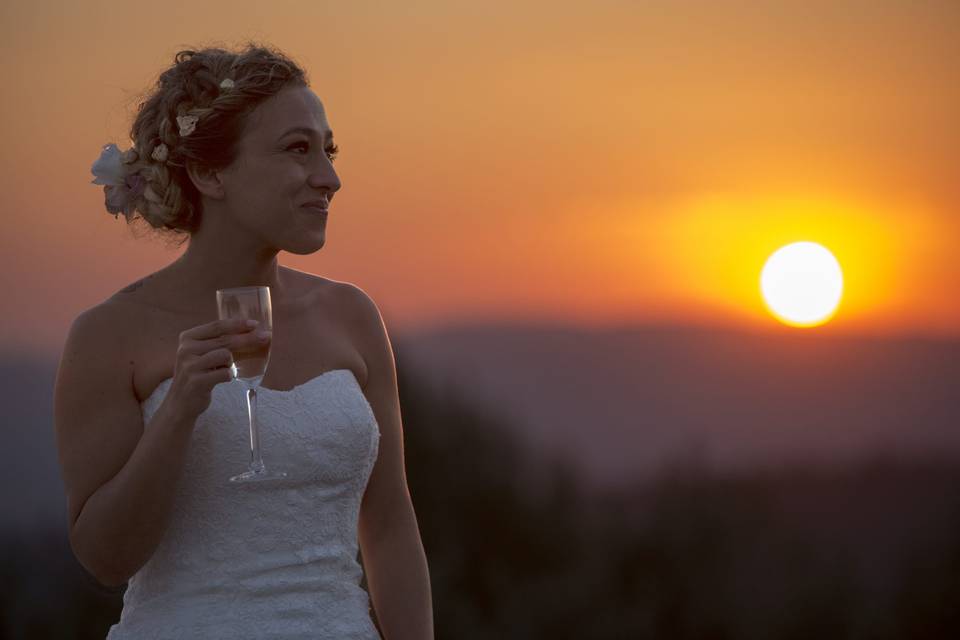 Sposa al tramonto