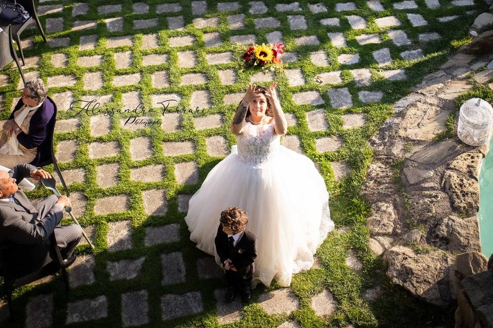 Il lancio del bouquet