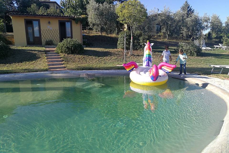 In piscina