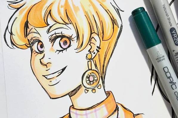 Ritratto stile manga