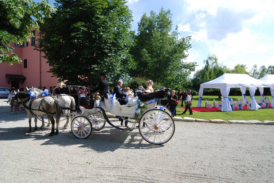 Arrivo in carrozza