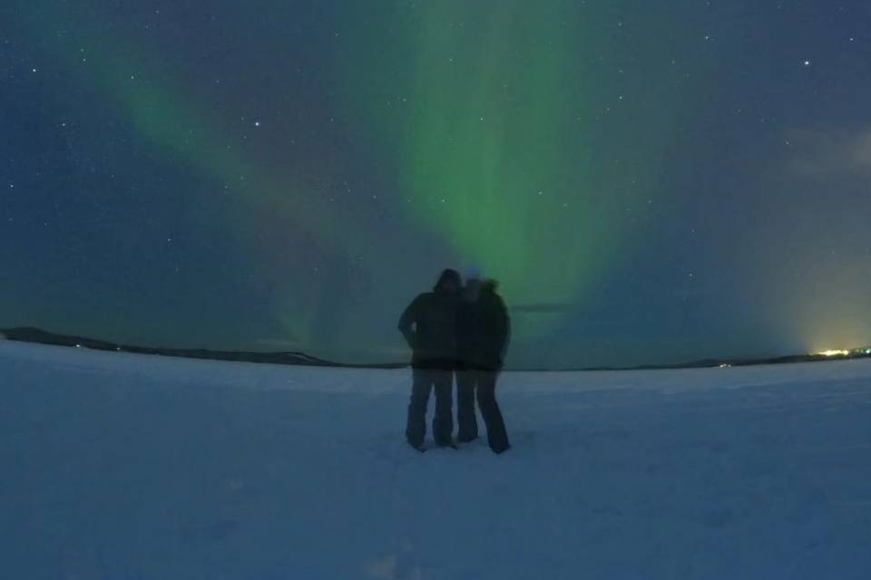 Aurora boreale in Finlandia