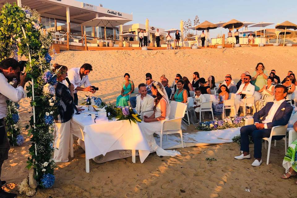 Cerimonia in spiaggia