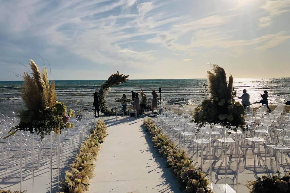 Cerimonia in spiaggia